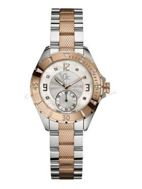 Guess Collection Two-Tone Stainless Steel Crystal Ladies  A70102L1