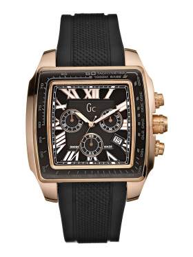 GUESS Collection Gents Black Rubber Strap Chronograph I35503G1