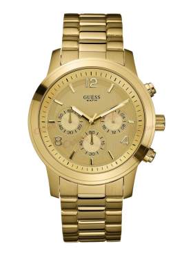 GUESS Gold Stainless Steel Bracelet Chronograph W14043L1
