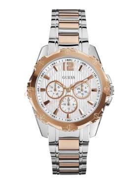 GUESS Two Tone Stainless Steel Bracelet Chronograph W0232L4