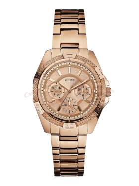 GUESS Ladies' Sport PVD Rose Gold Plated Bracelet Watch W0235L3