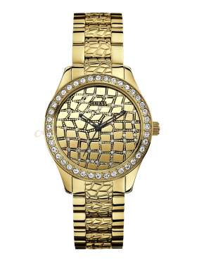 GUESS Ladies' Sport PVD Gold Plated Bracelet Watch W0236L2